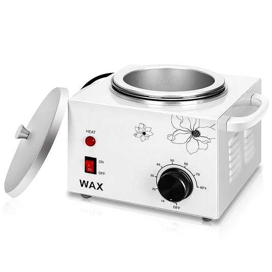 Professional Electric 1.5lb Wax Pot for Hair Removal,Single wax wammer with adjustable temperature Settings of 0-80°C,Wax Heater Machine for Body,Equipment for Precision Waxing