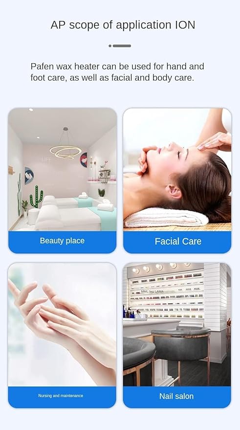 Single Pot Wax Warmer, Professional Electric Wax Heater Machine Facial Skin SPA Equipment with Adjustable Temperature Set(Black)