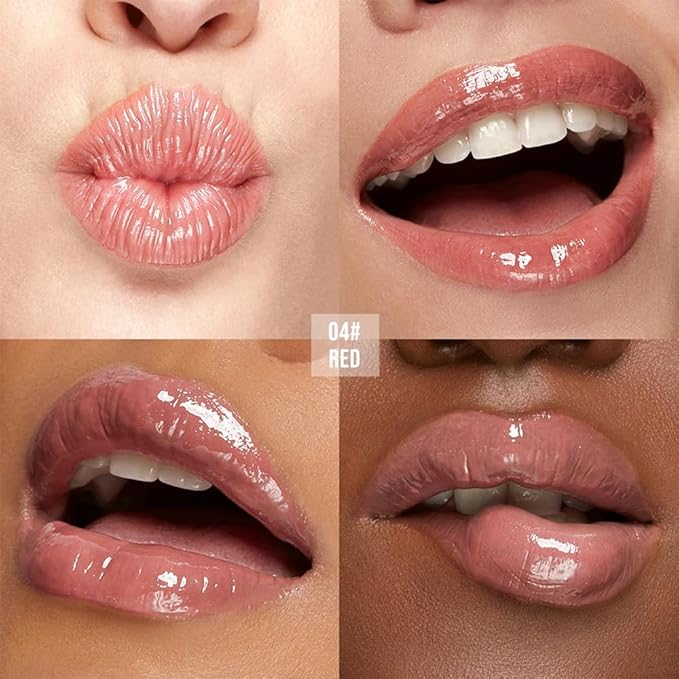 Color-Changing Lip Balm, Moisturizing Hydrating Tinted Lip Balm for Dry Lips, Long-Lasting Nourishing Lipstick, Glossy Lip Tint, Lip Care for Smooth, Soft Lips.4#