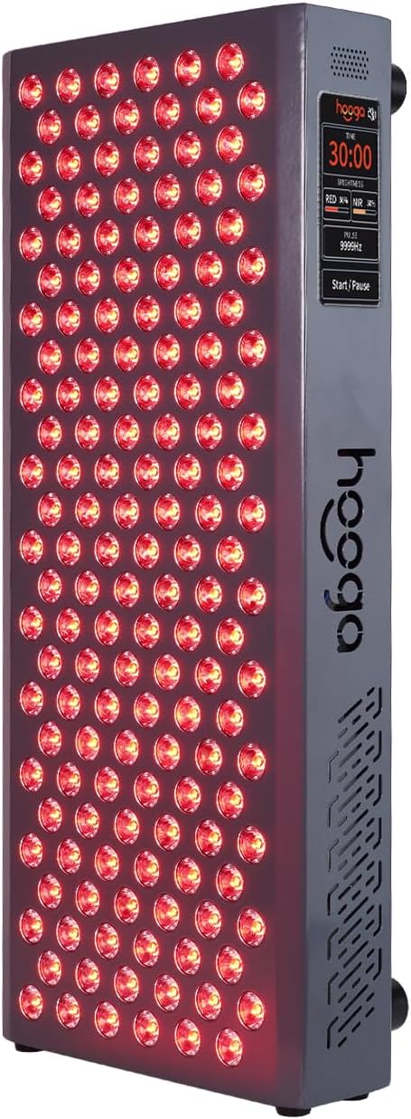 Hooga Red Light Therapy, Red Near Infrared LED Panel, 150 Quad Chip Flicker Free LEDs, Ultra Series, Clinical Grade Device for Energy, Pain, Skin, Recovery, Sleep, Performance. ULTRA750.