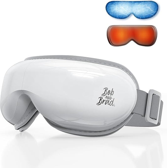 BOB AND BRAD Eye Massager with Heat and Cooling, EyeOasis 3 Eye Mask for Migraine FSA Eligible/HSA Eligible, Heated Face Massager for Dry Eye Strain Relief Improve Sleep, Birthday Gifts for Women Men