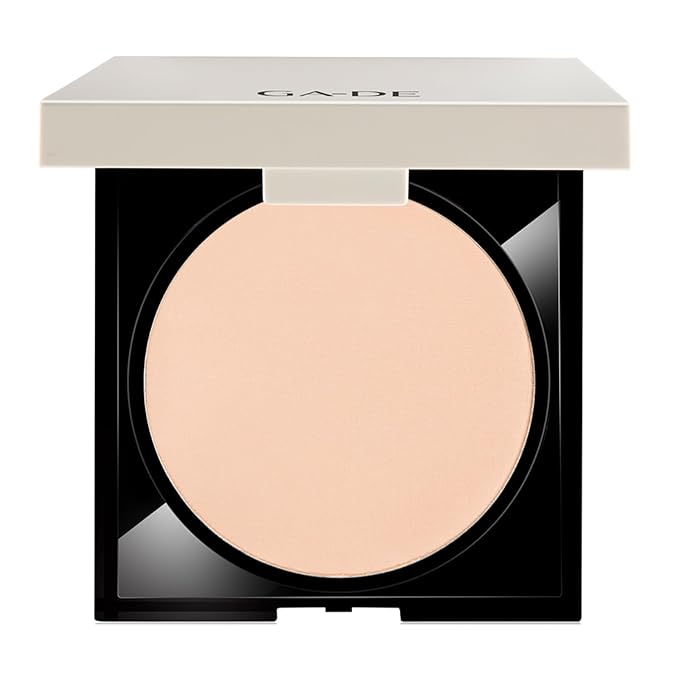 GA-DE Longevity Second Skin Pressed Powder - Face Makeup - Blurs Imperfections and Smooths Fine Lines - 505 Light - 0.39 oz Foundation Powder