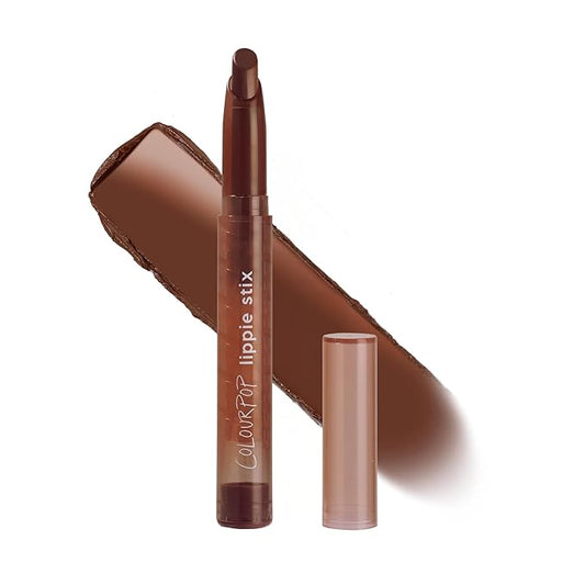ColourPop Lippie Stix - Long-Lasting Matte Lipstick Formulated with Vitamin E & Shea Butter for All Day Moisture - Richly Pigmented Brown Lipstick - Paraben and Sulfate Free - Pitch (0.4 oz)