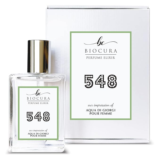 BC Perfume 548 Inspired by Aqua Di Giorgi Pour Femme For Women Replica Fragrance Dupes Eau de Parfum Spray Bottle 1.7 Fl Oz/50ml-X1