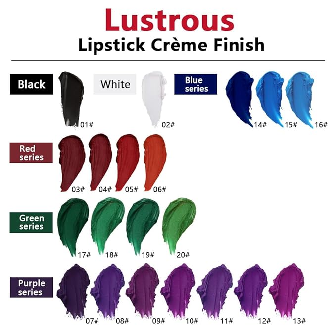 Nuetral Green Matte Creamy Lipstick for Women, Longwear Lip Gloss Face Paint Stick, Lip Stick Stain Long Lasting Waterproof Easy Application Full Coverage Velvet Gloss for Party Halloween Makeup 17