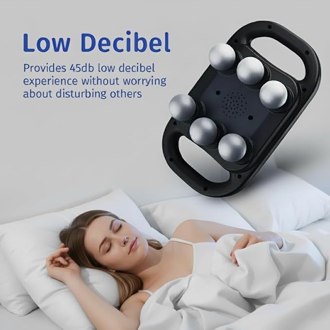 Belovedone 6-Head Massage Gun Set Deep Tissue Percussion Massager with 9 Modes & 20 Intensities, Muscle Massager Pain Relief, Percussion Massage Gun for Back/Shoulders/Legs/Foot/Waists (Black)