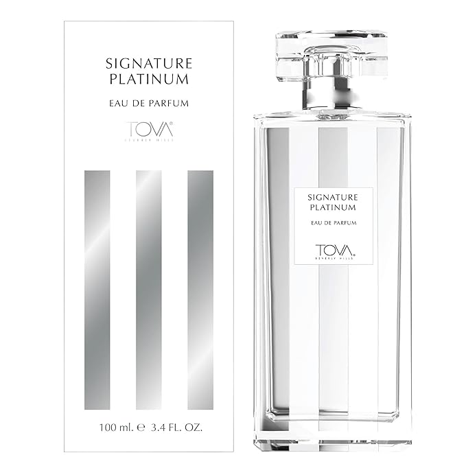 Tova Signature Platinum Stripe Design Eau De Parfum Spray 3.4 Oz