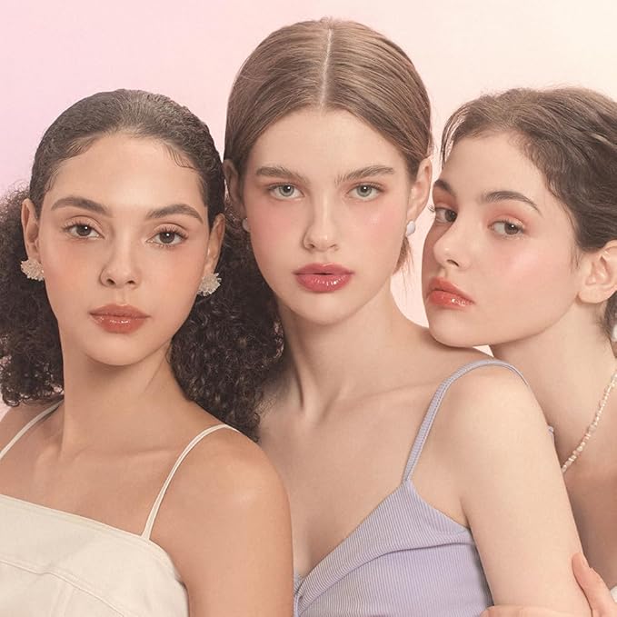 Dasique Blending Mood Cheek #09 Almond Vanilla | 4 Blendable Shades in Lightweight Smooth Powder | Vegan | Blush