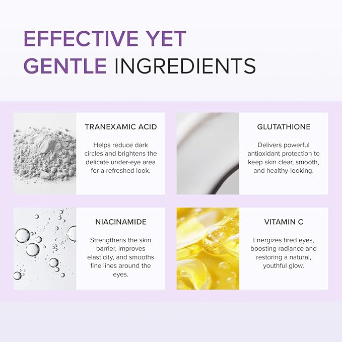 Mary&May Tranexamic Acid (TXA)+Glutathione Eye Cream | Dark Circles & Hyperpigmentation | With Niacinamide & Vitamin C | Firms Under Eye Area | Wrinkle & Fine Line Care | Korean Skincare, 1.01 oz.