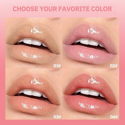 Color-Changing Lip Balm, Moisturizing Hydrating Tinted Lip Balm for Dry Lips, Long-Lasting Nourishing Lipstick, Glossy Lip Tint, Lip Care for Smooth, Soft Lips.3#