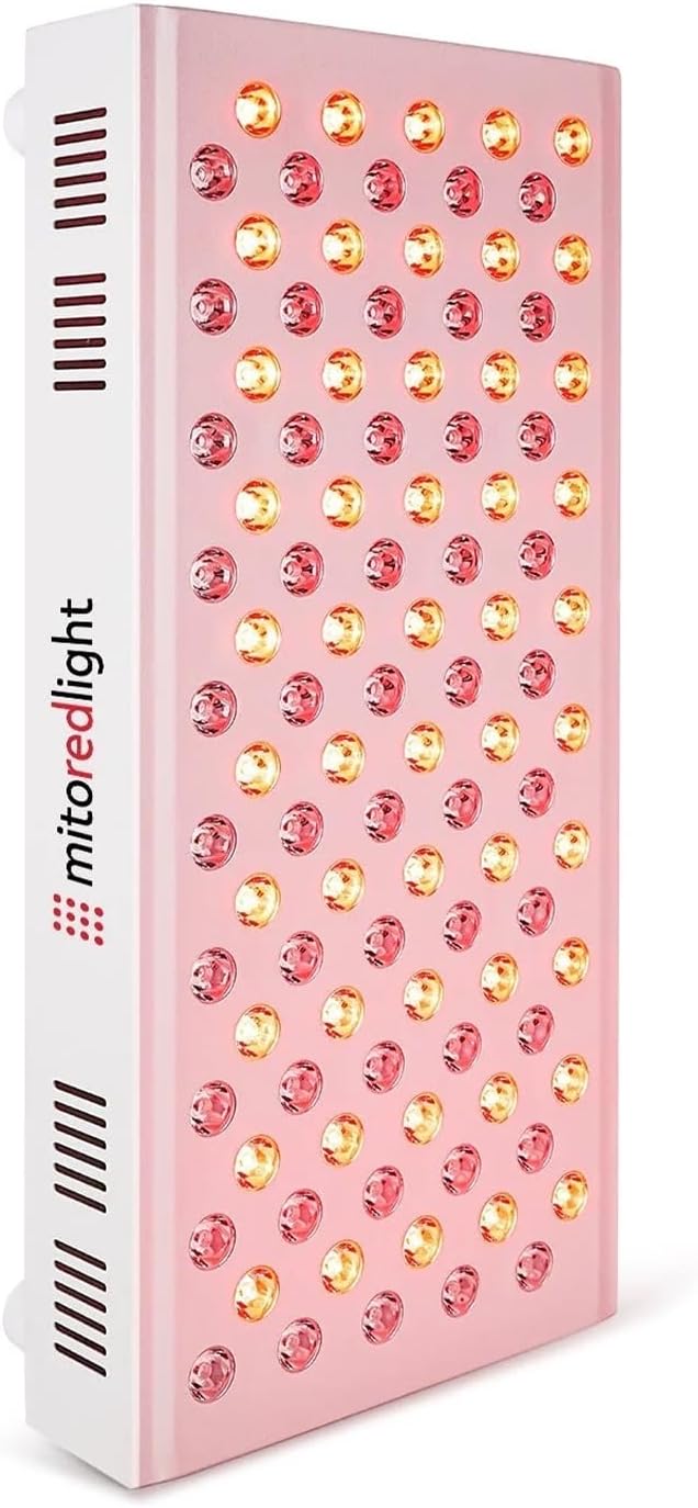 Mito Red Light – MitoMID 2.0 Red Light Panel – Red Light Therapy for Face and Neck – Red Light & Near Infrared Red Light Therapy – at-Home Red Light Therapy for Body
