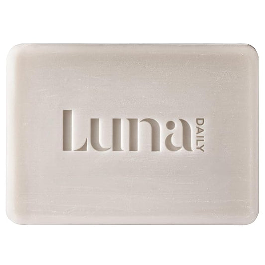 Luna Daily Soap-Free Bar | Natural pH-Balanced Cleanser for Sensitive Skin | Replaces Body Wash and Shaving Cream | Moisturizing Shea Butter & Coconut Oil Formula for Feminine Care,125 g