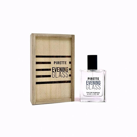PIRETTE Evening Glass Eau de Parfum Spray for Women, Beach-Inspired, Long Lasting Womens Perfume with Notes of Dark Coconut, Warm Wood, Smoky Vanilla & Sea Salt, Daily Women's Fragrances, 1.7 fl oz