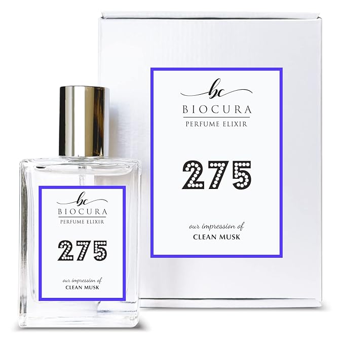 BC Perfume 275 Inspired by Clean Musk For Women & Men Replica Fragrance Dupes Eau de Parfum Spray Bottle 1.7 Fl Oz/50ml-X1