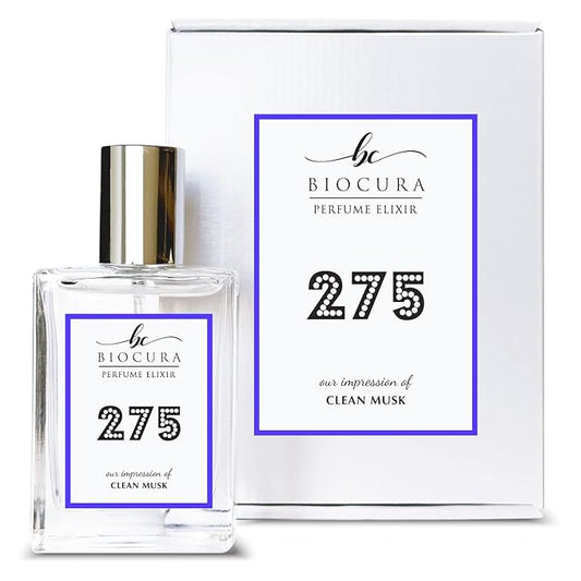 BC Perfume 275 Inspired by Clean Musk For Women & Men Replica Fragrance Dupes Eau de Parfum Spray Bottle 1.7 Fl Oz/50ml-X1