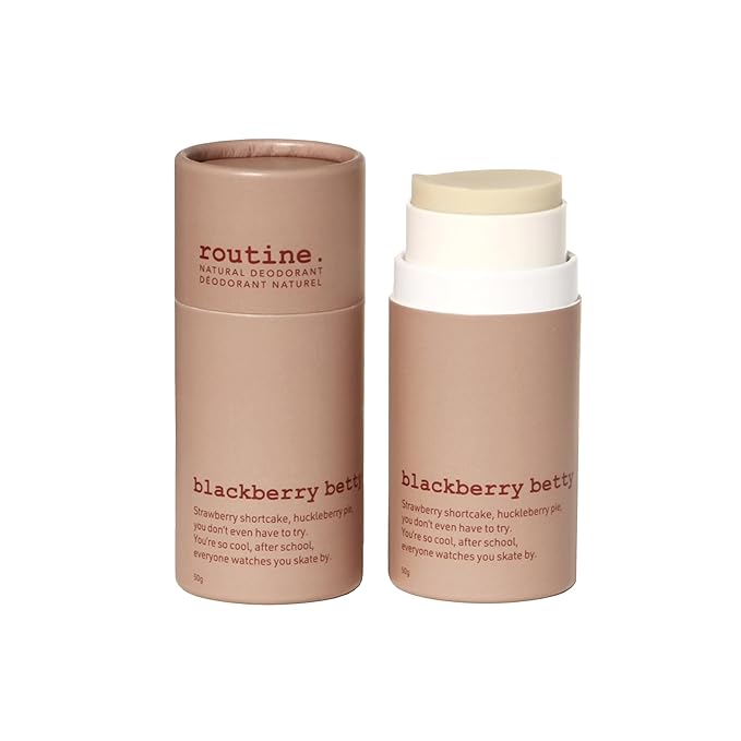 Routine. Natural Deodorant Blackberry Betty Deo Stick | 1.7 Fluid Oz. Aluminum Free Natural Deodorant For Women & Men | (Stick Formula)