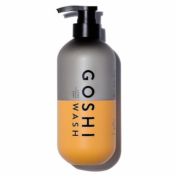 GOSHI Super Vitamin Body Wash 20 oz - pH-Balanced Exfoliating Body Wash for Men and Women - For All Skin Types