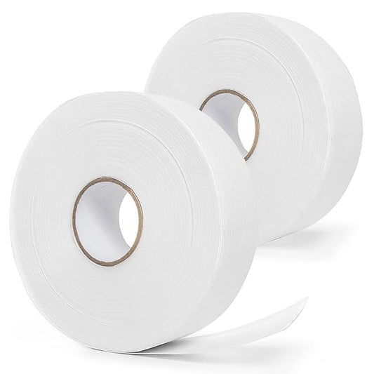 2PCS Non-woven Wax Strip Roll for Body and Facial Hair Removal, 2.76" X 100 Yards Tear-Resistant Waxing Paper for Eyebrow, Leg Removal, Salon Grade