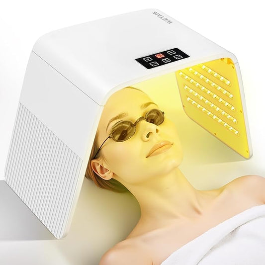 Red Light Therapy for Face, Led Face Mask, Light Therapy Blue Red Light Therapy Mask at Home, 7 Colors LED Face Tool Light Therapy