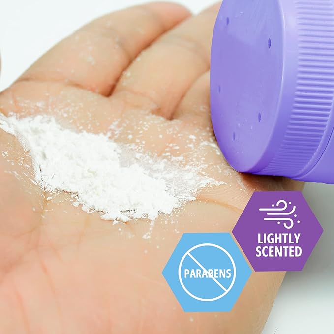MED PRIDE 100% Talc-Free Cornstarch Dusting Powder for Women Paraben-Free Soothing Odor & Moisture Protection (Lavender 13 Ounce (Pack of 1))