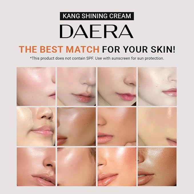 DAERA Kang Shining Korean BB Tinted Moisturizer Cream (1 Color,Neutral), Self Adjusting BB Cream,1.35 fl oz, Glowing Skin Natural Makeup, Buildable Coverage, Lightweight