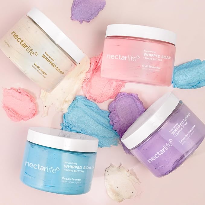 Nectar Life Whipped Soap and Shave Butter (10 Ounce, Vanilla)