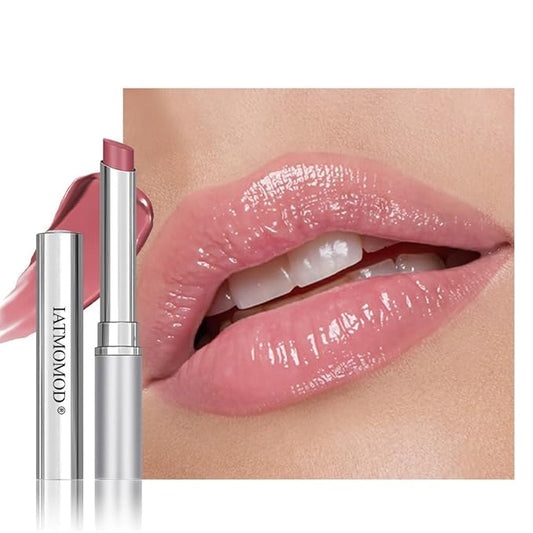 Pink Cherry Nude Tinted Honey Lip Balm, Sheer Hydrating Moisturizing Lipstick for All Skin Type, Natural Pink Cherry Lip Tint Balm Moisturizing Nourishing Lipstick Long Lasting Waterproof 02#