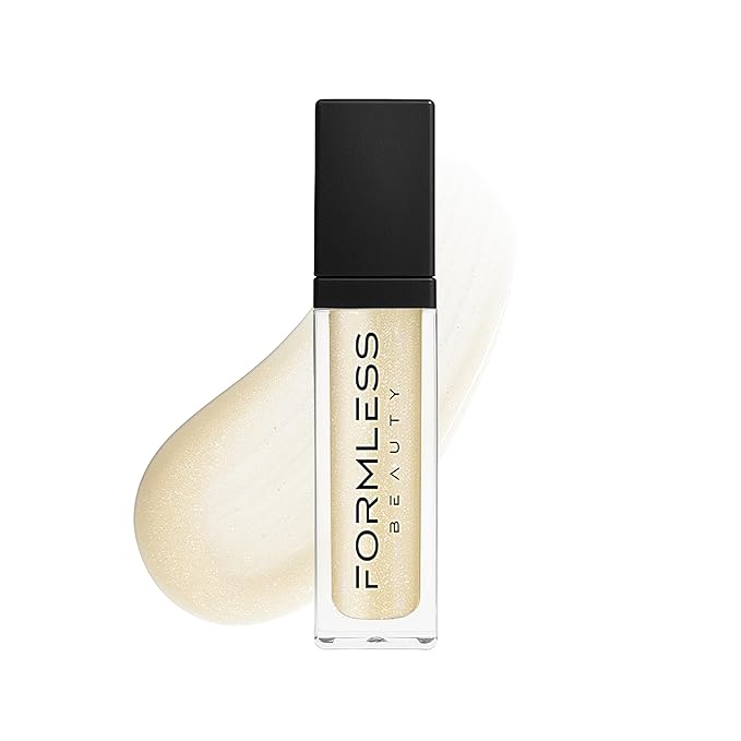 Formless Beauty by Jenny McCarthy – Bliss Lip Gloss (Transparent Nude Gold Shimmer) – Clean, Hydrating, Non-Toxic, Vegan Shine