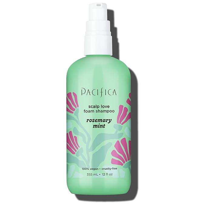 Pacifica Rosemary Mint Scalp Detox Shampoo – Clarifying Shampoo for Dry Flaky Scalp, Removes Buildup & Excess Oil, Invigorating Rosemary + Mint Clean Beauty Vegan Dermatologist Tested