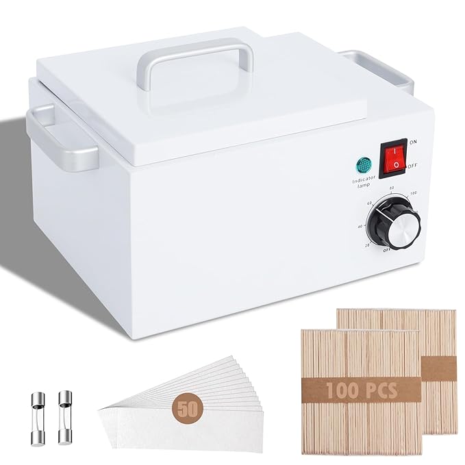 Upgrade Large Wax Warmer for Professional Hair Removal - Single Melter Heater Machine with Non-stick Pot, Facial, Body and SPA Use