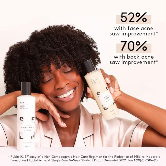 SEEN Conditioner Eco-Refill - Scented- Non-Comedogenic & Hair Conditioner- Dermatologist-Developed -Safe for Sensitive & Acne Prone Skin