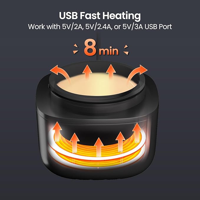 Nose Wax Kit Men, Nose Hair Waxing Kit with 158°F Smart Temp Control, 40 Sticks, 100g Wax, Painless Nose Hair Removal with USB-C Fast Heating, Upgraded Capacity, Multi-Accessories