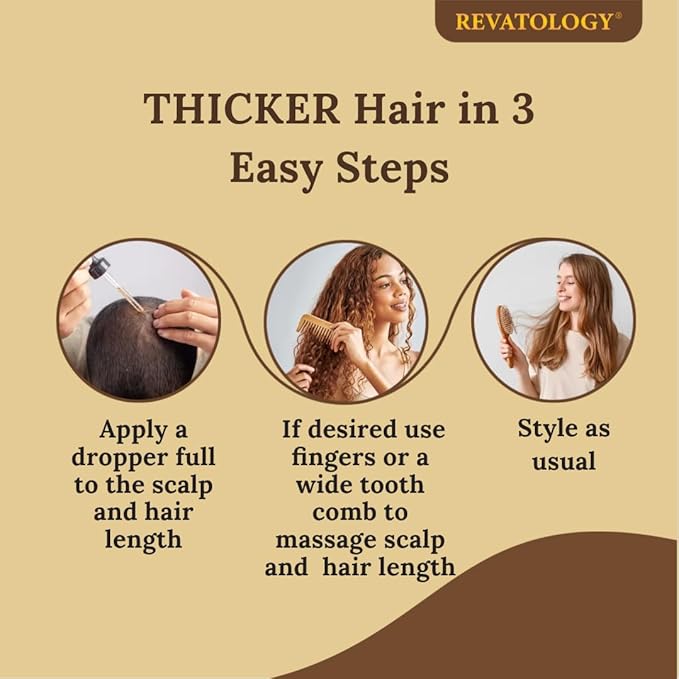 REVATOLOGY Leave-in Hair Thickening Serum for Women (Made in USA) Science-Backed Formula with Rosemary, Biotin-Rich 30 Cold-Pressed Herbs & Oils Nourishes and Volumizes | Cruelty & Chemical Free