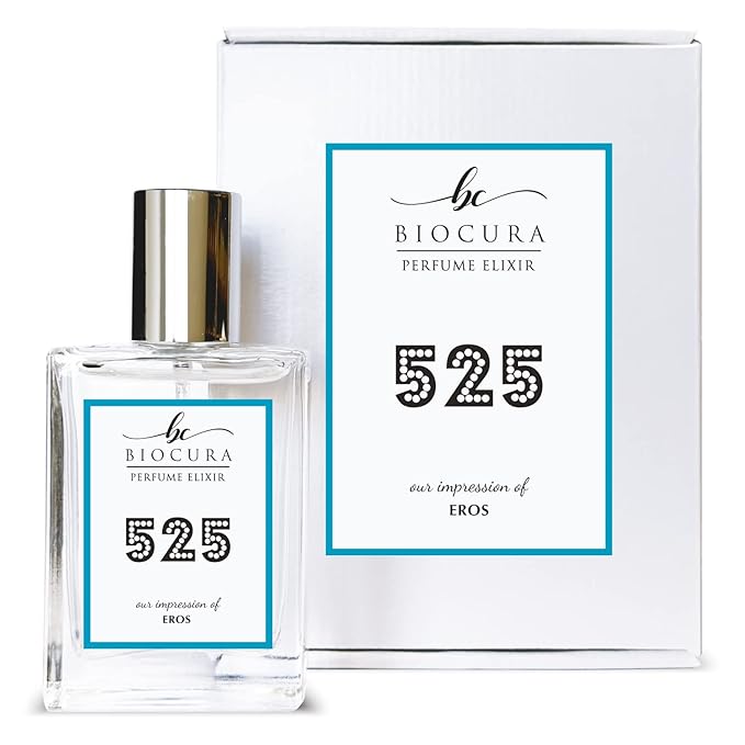 BC Perfume 525 Inspired by Eros For Men Replica Fragrance Dupes Eau de Parfum Spray Bottle 1.7 Fl Oz/50ml-X1