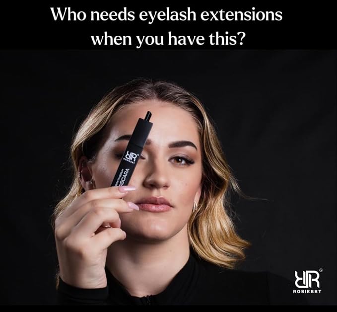 Professional Waterproof Mascara with Serum – Long-Lasting Volume & Curl | Smudge-Proof, Clump-Free, Lash-Conditioning Formula for All-Day Wear