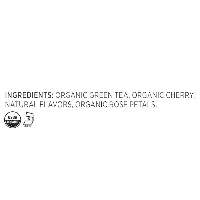 Tea Forte Cherry Blossoms Premium Organic Loose Leaf Caffeinated Green Tea Blend Canister, Makes 35-50 Cups
