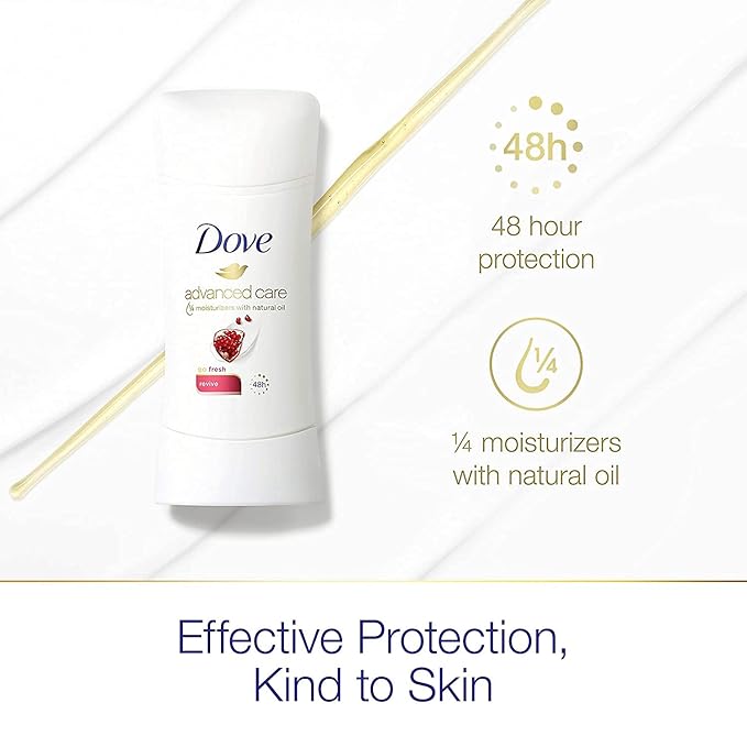 Dove Advanced Care Antiperspirant Deodorant, Revive, 2.6 Ounce (Pack of 2)
