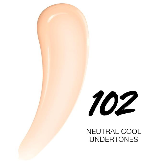 Maybelline Super Stay Lumi-Matte Foundation, Lightweight and Buildable Full Coverage Foundation Makeup For Up To 30HR Wear, 102, 1 Count