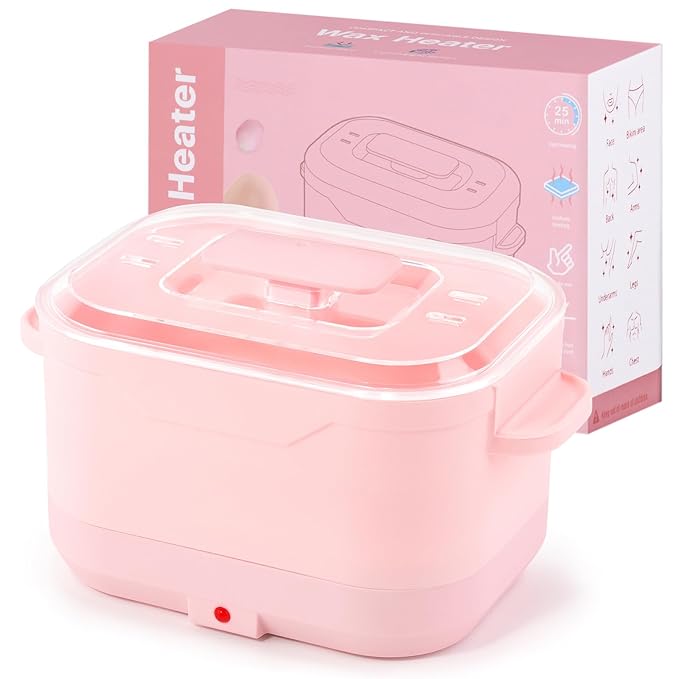Silicone Wax Warmer for Hair Removal, Foldable Waxing Heater Machine for Melting Hard Soft Wax Beads, 18.6oz Electric Waxing Kit Silicone Wax Pot - Beginner Friendly, Fast Heating, Easy to Clean