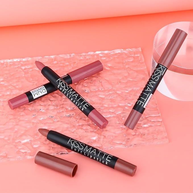 BINGBRUSH Smooth Longwear Lipstick Pack Set, Matte Color Stick Ultimate Lip Crayon for Makeup Collection - Waterproof Velvet Lipgloss Lip Stain (06#)