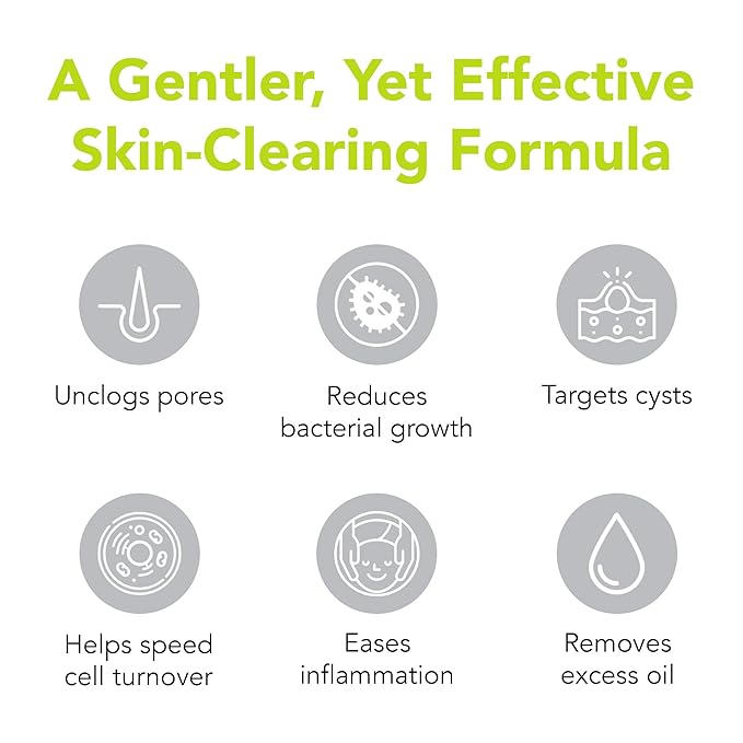 humane Benzoyl Peroxide Acne Face Wash - 5% Regular-Strength Acne Treatment for Face, Skin, Back and Body - 8 Fl Oz - Dermatologist-Tested Non-Foaming Cleanser - Vegan, Cruelty-Free