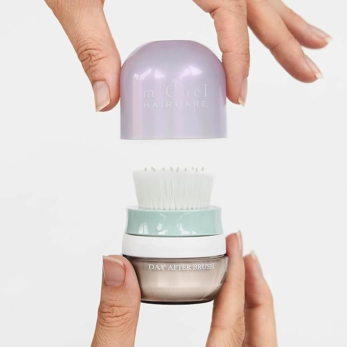 m'chel Day After Brush Dry Shampoo with Patented Applicator, Deodorizes and Removes Oil (Original Fragrance)