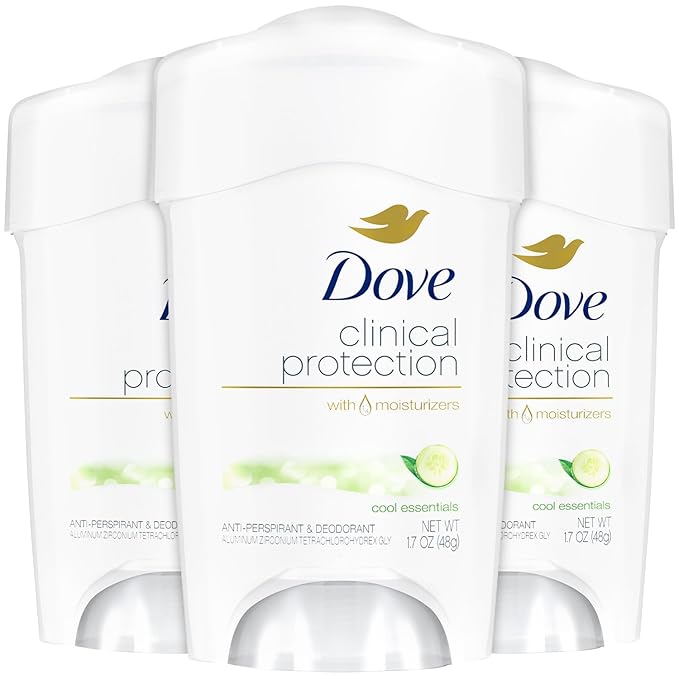Dove Clinical Protection Antiperspirant Deodorant, Cool Essentials 1.7 oz