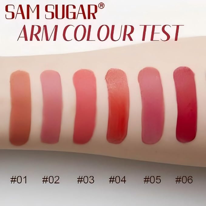 Women's Nude Lipstick with Lip Stain Effect - Long Lasting Hydrating Lipstick Smudge Proof All Day Wear for Daily Makeup in Four Seasons