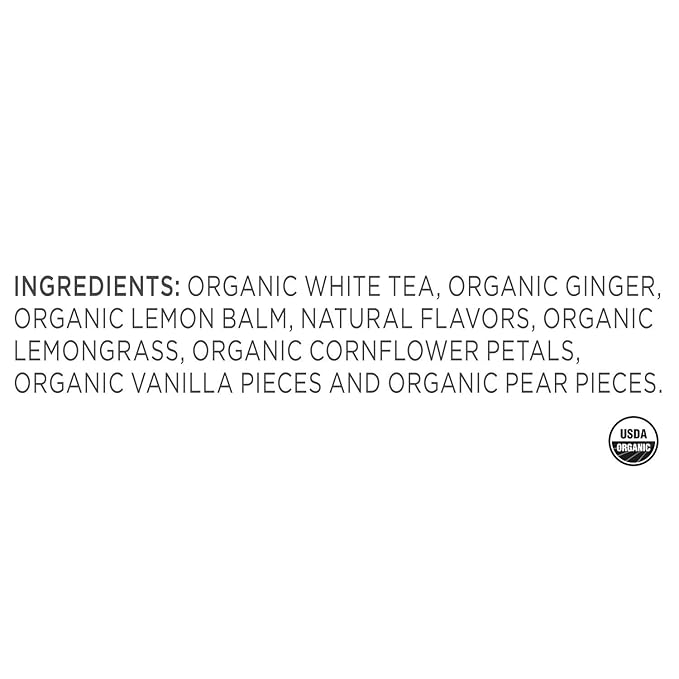 Tea Forte Vanilla Pear Premium Organic Loose Leaf Caffeinated White Tea Blend Canister, Makes 35-50 Cups