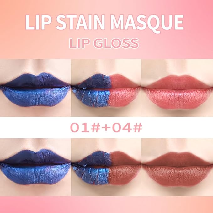 Lip Stain - Wipe-Off & Peel Off Lip Color | Waterproof, Long Lasting, Transfer-Resistant, Smudge-Proof Lip Tint | Easy Wipe Finish, High Pigment | All-Day Kiss-Proof Lip Stain, Muted Terracotta +#1