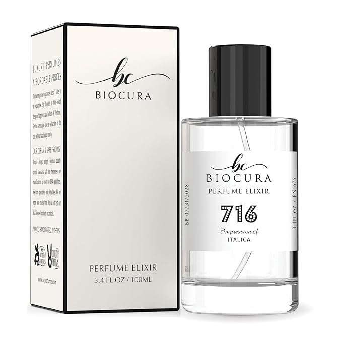 BC Perfume 716 Inspired by Italica For Women & Men Replica Fragrance Dupes Eau de Parfum Spray Bottle 3.4 Fl Oz/100ml-X1