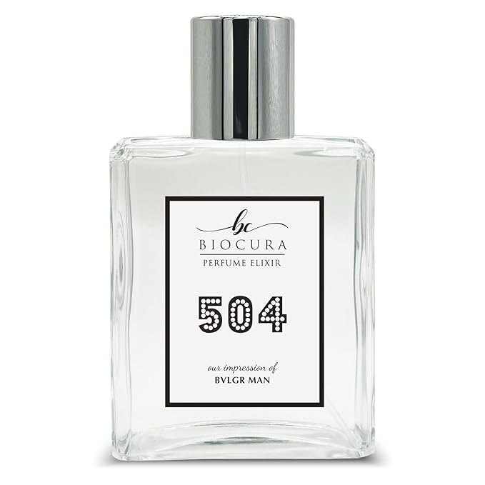 BC Perfume 504 Inspired by Bvlgr Man Replica Fragrance Dupes Eau de Parfum Spray Bottle 3.4 Fl Oz/100ml-X1