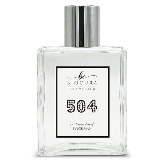 BC Perfume 504 Inspired by Bvlgr Man Replica Fragrance Dupes Eau de Parfum Spray Bottle 3.4 Fl Oz/100ml-X1