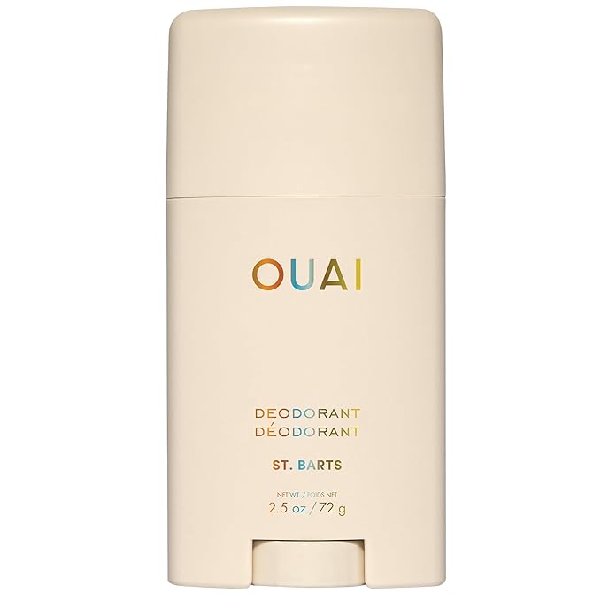 OUAI Aluminum Free Deodorant - Women's Deodorant with 24-Hour Odor Control & Invisible Application - Enriched with Notes of Dragon Fruit, Orange Blossom, & Tuberose - St. Barts (2.5 oz)